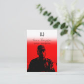 DJ Singer Songwriter Music 2 QR Code Professional Visitenkarte (Stehend Vorderseite)