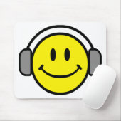 DJ Smiling Face Mousepad (Mit Mouse)