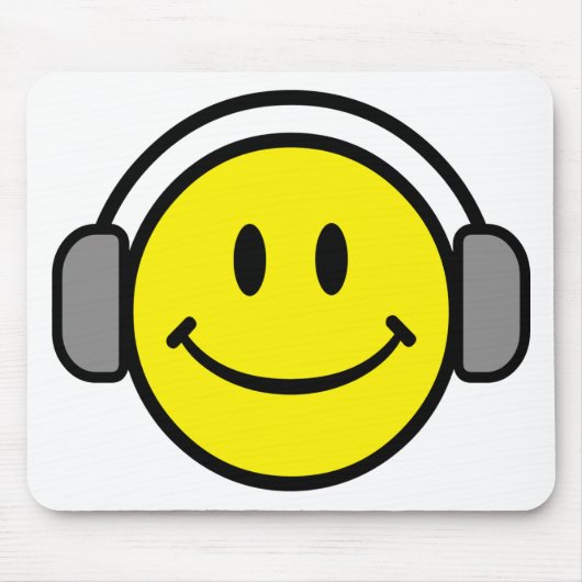 DJ Smiling Face Mousepad (Vorne)