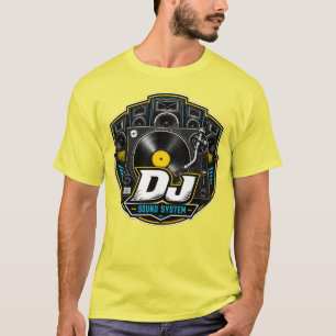 DJ-Sound-System-Grafik-T-Shirt T-Shirt