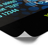 DJ Speaker Rays Promotional Poster (Ecke)