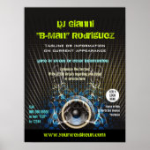 DJ Speaker Rays Promotional Poster (Vorne)