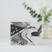 DJ Spinning Vinyl 2 Postkarte (Stehend Vorderseite)
