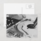DJ Spinning Vinyl 2 Postkarte (Vorne/Hinten)