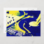 DJ Spinning Vinyl 3 Postkarte (Vorne/Hinten)