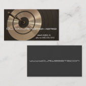 DJ-STEREOANLAGE VISITENKARTE (Vorne/Hinten)