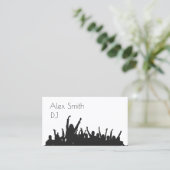 DJ tanzen Visitenkarte (Stehend Vorderseite)