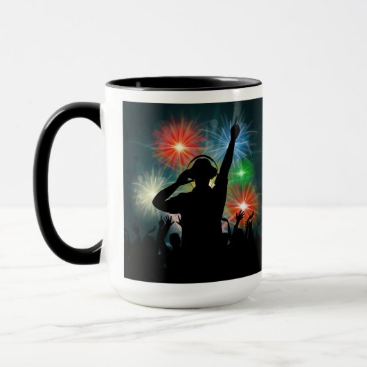 DJ-Tasse für benutzerdefinierte Monogramme Tasse (Links)