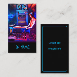 DJ Tech 2 Business Card Visitenkarte