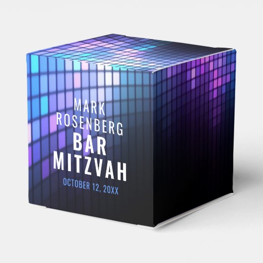 DJ Techno Dance Party Bar Mitzvah Geschenkschachtel (Rückseite)