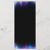 DJ Techno Dance Party Bar Mitzvah Menü Menükarte (Rückseite)