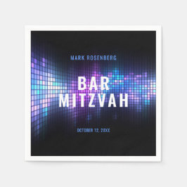DJ Techno Dance Party Bar Mitzvah Serviette
