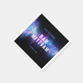 DJ Techno Dance Party Bar Mitzvah Serviette (Ecke)