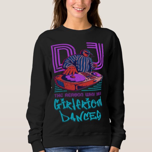 DJ Techno Jugend Sound Techno Synth Geschenke Sweatshirt (Vorderseite)