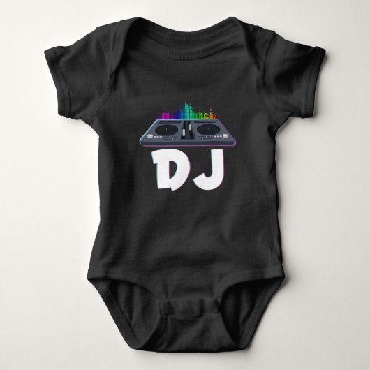 DJ Techno Music Producer Electro Musician Baby Strampler (Vorderseite)
