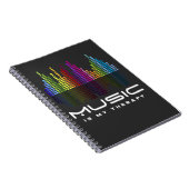 DJ Techno Therapy Music Equalizer edm Party Notizblock (Rechte Seite)