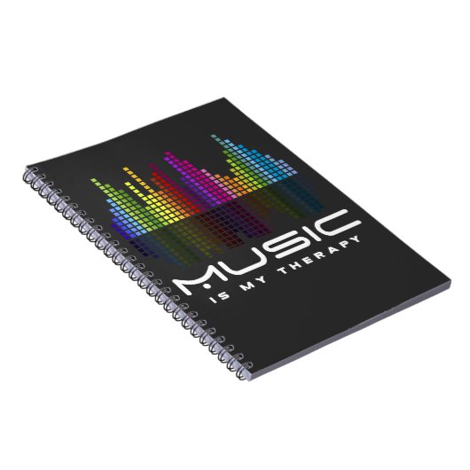 DJ Techno Therapy Music Equalizer edm Party Notizblock (Rechte Seite)