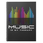 DJ Techno Therapy Music Equalizer edm Party Notizblock (Vorderseite)