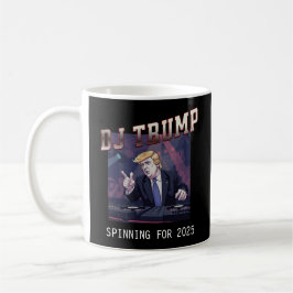 DJ Trump auf der Tasse der Turntable