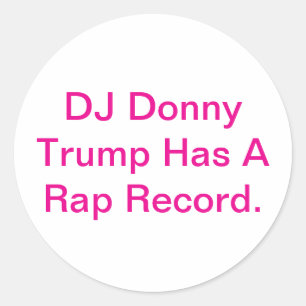 DJ Trump Hat Ein Rap Album Hankamer Artjunkhaus Sp Runder Aufkleber