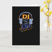 DJ turn the music up Karte (Gelbe Blume)