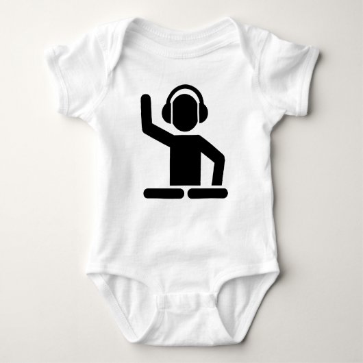 DJ-Turntable Baby Strampler (Vorderseite)