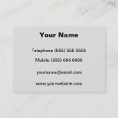 DJ Turntable Business Card Visitenkarte (Rückseite)