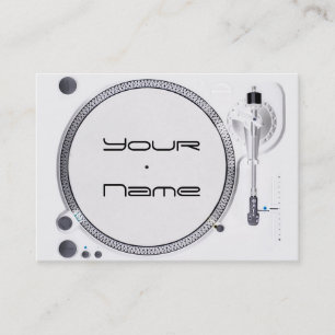 DJ Turntable Business Card Visitenkarte