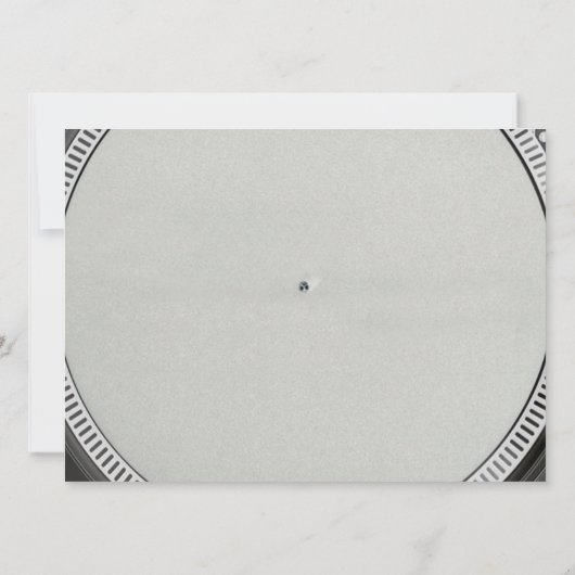 DJ Turntable Einladung (Rückseite)