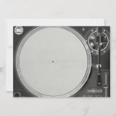 DJ Turntable Einladung (Vorderseite)