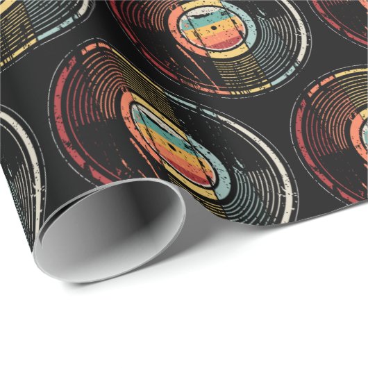 DJ-Turntable für Vinyl-Hörer Geschenkpapier (Rolleneckpunkt)