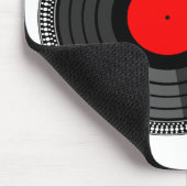 DJ-Turntable-Hintergrund Mousepad (Ecke)