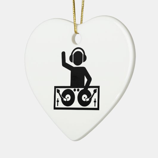 DJ-Turntable Keramikornament (Links)