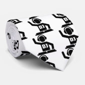 DJ-Turntable Krawatte (Gerollt)