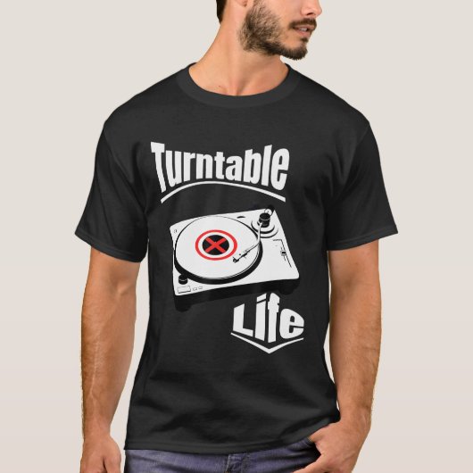 DJ - Turntable Life Dj T-Shirt (Vorderseite)