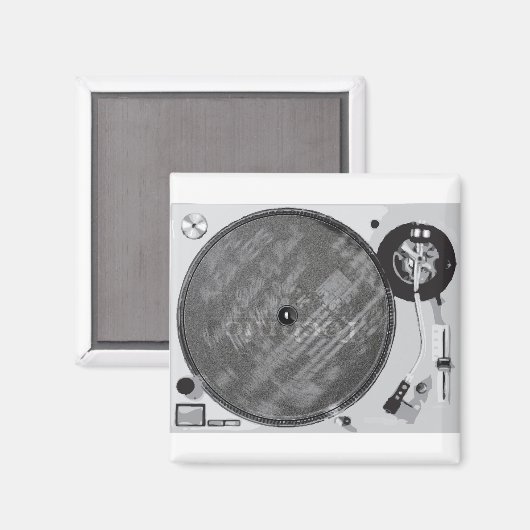 DJ-Turntable Magnet (Vorderseite/Rückseite)