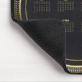 DJ-Turntable mit Kalender 2020 Mousepad (Ecke)