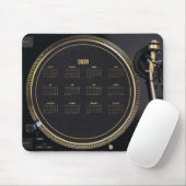 DJ-Turntable mit Kalender 2020 Mousepad (Mit Mouse)