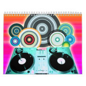 DJ-Turntable mit Vinyl - Pop Art Kalender (Titelbild)