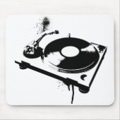 DJ Turntable Mouse Pad | Ibiza House Music Gifts Mousepad (Vorne)