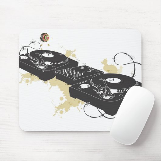 DJ-Turntable Mousepad (Mit Mouse)