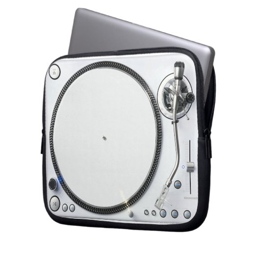 DJ Turntable - Notebook-Sleeves Laptopschutzhülle (Vorderseite Links)