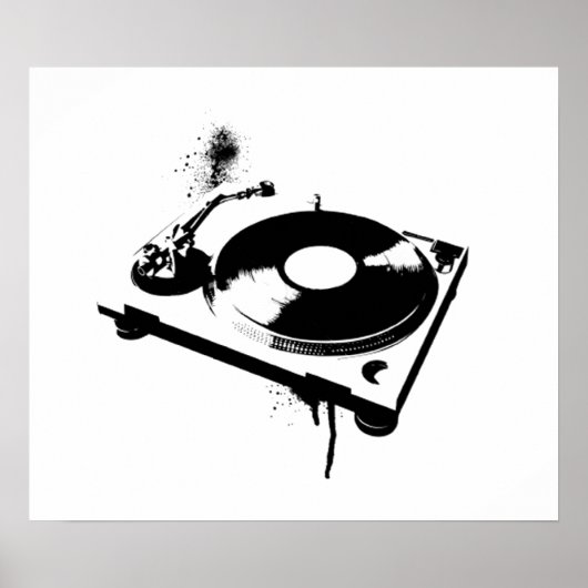 DJ-Turntable Poster (Vorne)