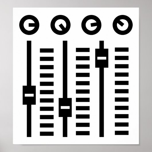 DJ-Turntable Poster (Vorne)