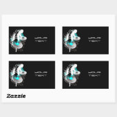 DJ Turntable Rectangle Stickers (Blatt)