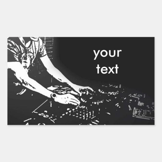 DJ Turntable Sticker (Vorderseite)