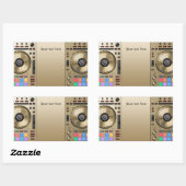 DJ Turntable Sticker (Blatt)