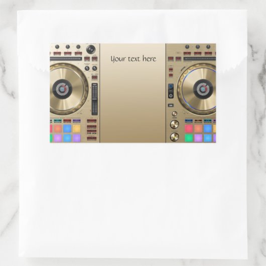 DJ Turntable Sticker (Tasche)