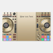 DJ Turntable Sticker (Vorderseite)
