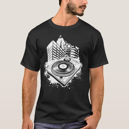 DJ-Turntable T-Shirt (Vorderseite)